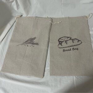 Reusable pair of  linen bread bags  NWT